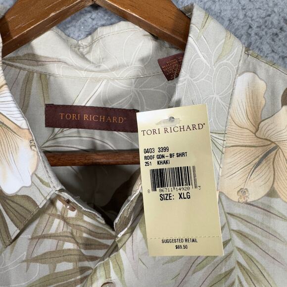 Tori Richard’s Floral Hawaiian New With Tags Button Up Shirt Men’s XL Viscose - Picture 4 of 9